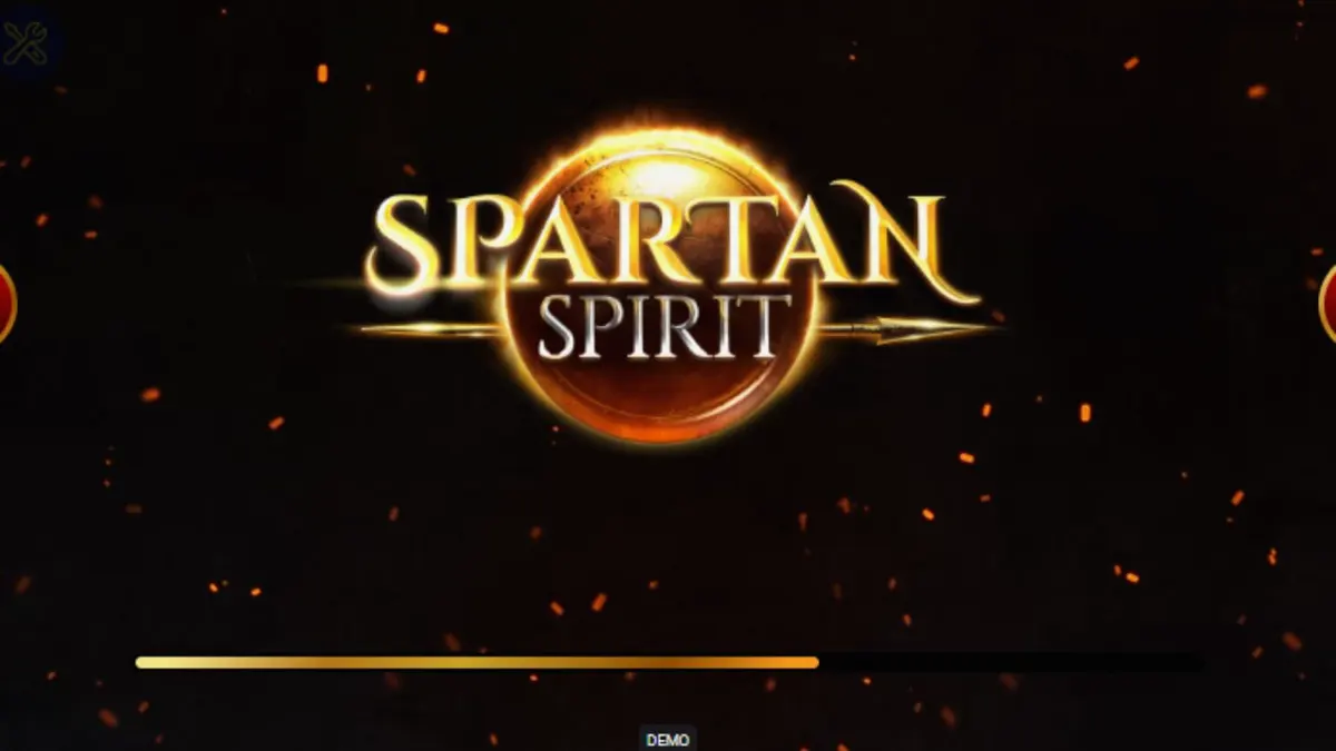 Tampilan layar permainan slot Spartan Spirit dengan prajurit Spartan dan kuil kuno.